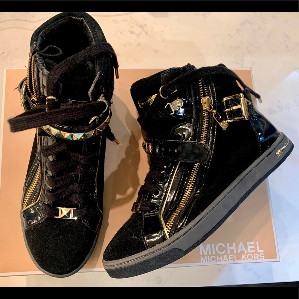 Michael Kors Urban Studded HighTop Sneakers 6.5